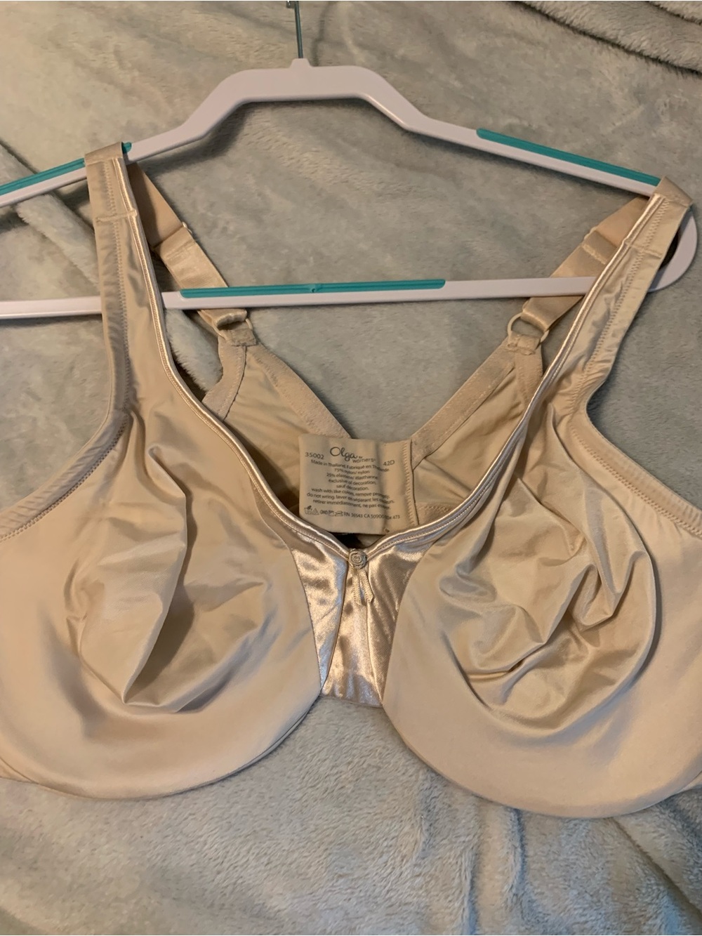 Olga Beige Full-Coverage Soft Cup Bra